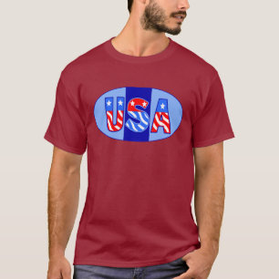 Camiseta Oval de Estados Unidos
