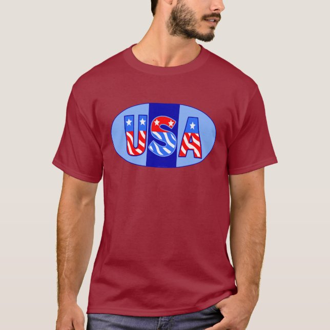 Camiseta Oval de Estados Unidos (Anverso)