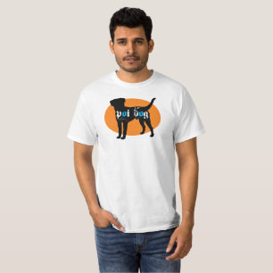Camiseta Óvalo anaranjado del perro de Hawaii Poi