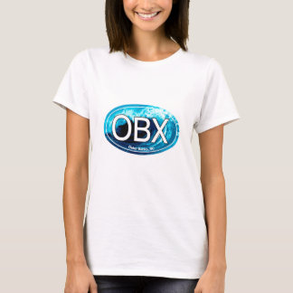 Camiseta Óvalo de la onda de OBX Outer Banks