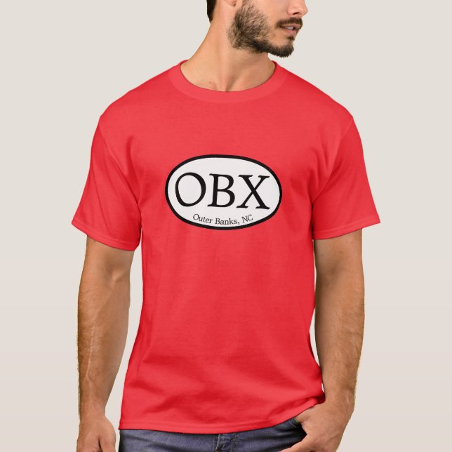 Camiseta Óvalo de OBX Outer Banks (Anverso)