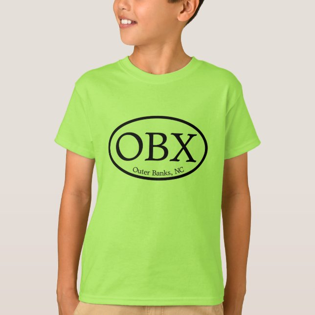 Camiseta Óvalo de OBX Outer Banks (Anverso)