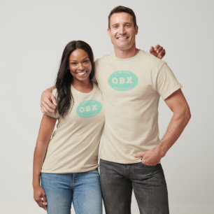 Camiseta Óvalo sólido OBX en Aqua