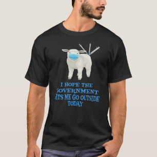 Camiseta Oveja Anti Vaccine Vax Mask Mandato quiere