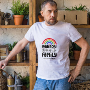 CAMISETA OVEJA ARCOÍRIS DE LA FAMILIA DIVERTIDA GAY