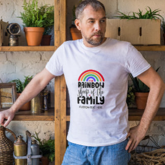 CAMISETA OVEJA ARCOÍRIS DE LA FAMILIA DIVERTIDA GAY