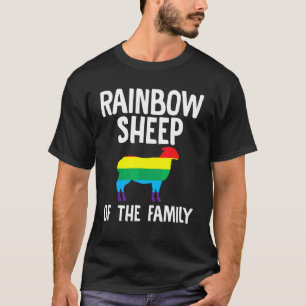 Camiseta Oveja Arcoiris De La Familia Lgbt Bisexual Ga Quee
