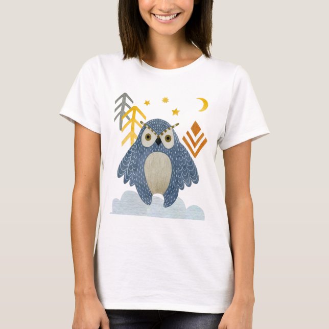 Camiseta Oveja azul en el bosque (Anverso)