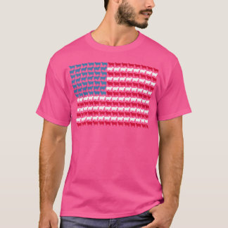 Camiseta Oveja Bandera Estadounidense 4 De Julio