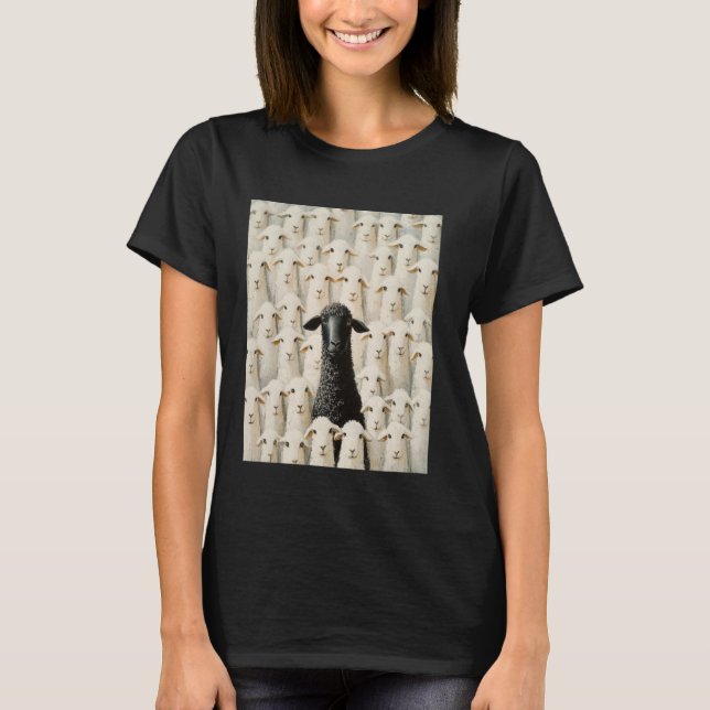 Camiseta Oveja Blanca Negra (Anverso)