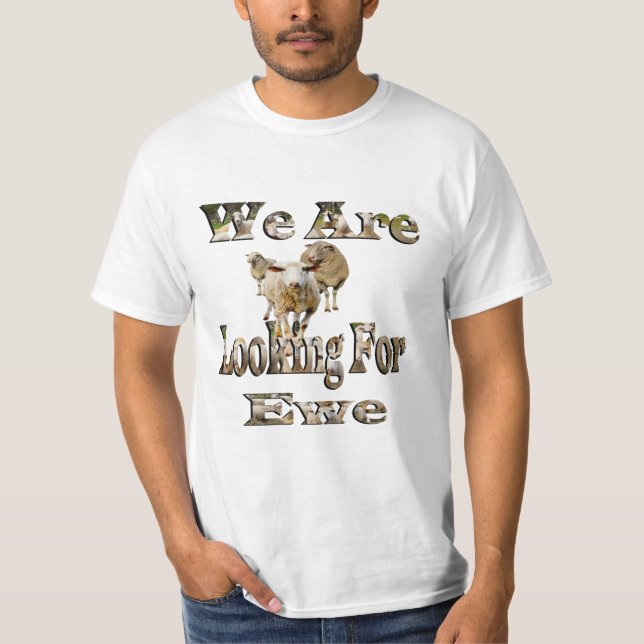 Camiseta Oveja Buscando Ojo, (Anverso)