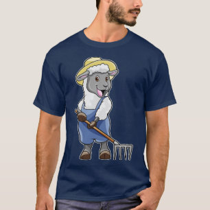 Camiseta Oveja como granjero con Gorra de torta