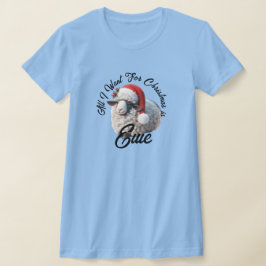 Camiseta Oveja con Navidades de Santa Hat