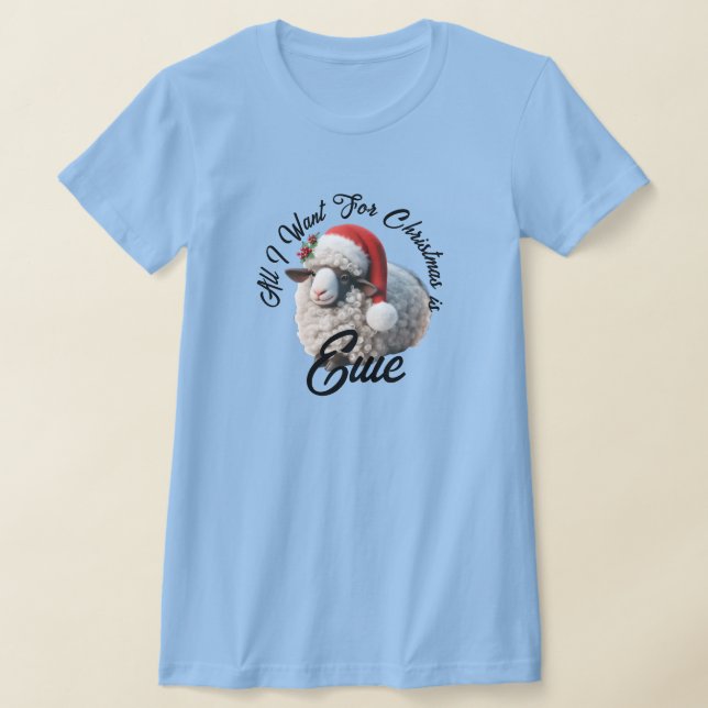 Camiseta Oveja con Navidades de Santa Hat (Distribución)