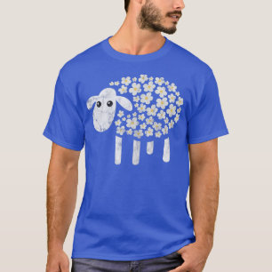 Camiseta Oveja Daisy Kawaii Flores Granjas Granjas Dist Ani