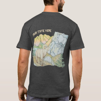 Camiseta Oveja de cuernos grandes y cabra montés