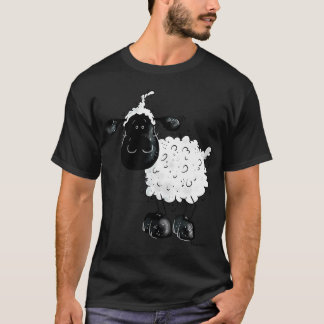 Camiseta Oveja De Dibujos Animados Divertida Lana Tierna An