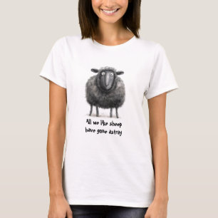 Camiseta Oveja de Escritura Biblia se fue