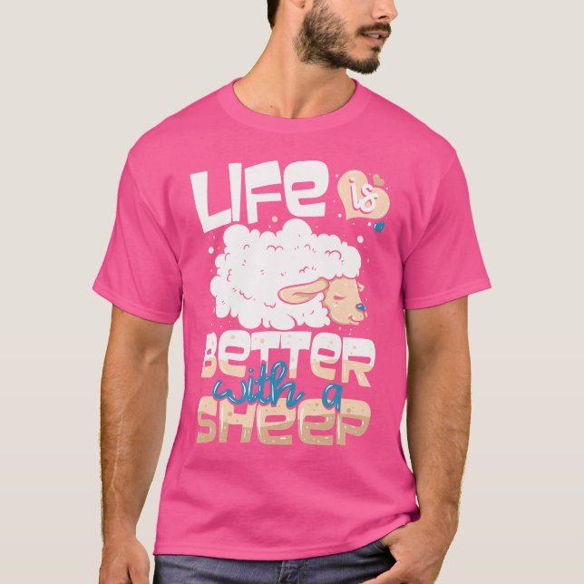 Camiseta Oveja de granja de cordero de cría (Anverso)