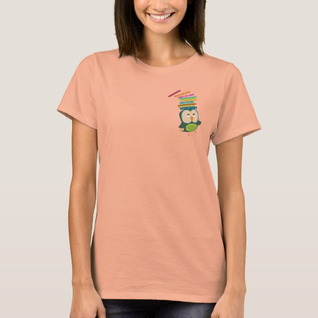 Camiseta Oveja de libro lindo (Anverso)