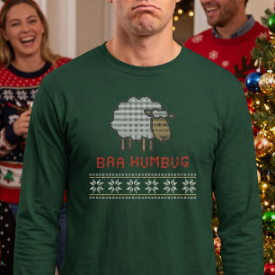 Camiseta Oveja de Navidad Baa Humbug