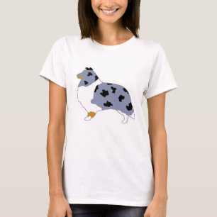 Camiseta oveja de oveja azul merlán blanco y tan silo.pn