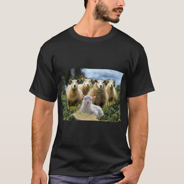 Camiseta Oveja de oveja de oveja de cría de oveja de leche  (Anverso)