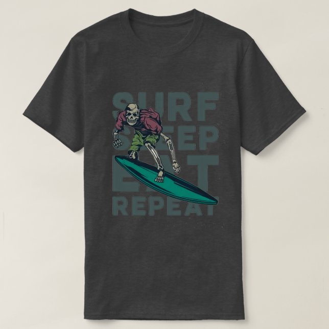 CAMISETA OVEJA DE SKELETON SURF REPETIR (Diseño del anverso)