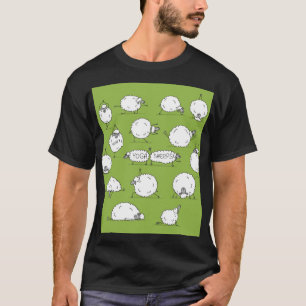 Camiseta Oveja De Yoga: Diversión De Esbozo Whimsical.