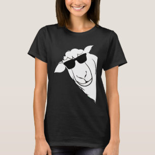 Camiseta Oveja divertida con granjero de gafas de sol