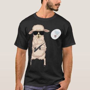 Camiseta Oveja Divertida Cordero Llevando Gafas de Sol Juga