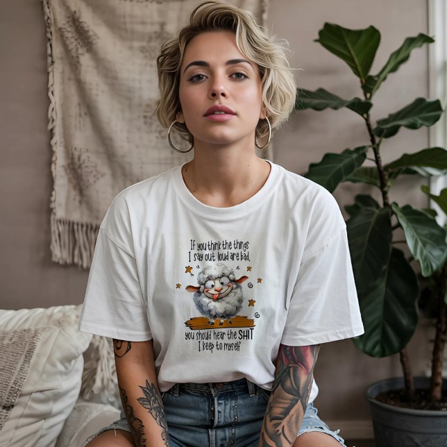 Camiseta Oveja Divertida Sarcasmo (Subido por el creador)