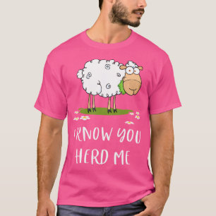 Camiseta Oveja divertida, sé que me mandó a amantes de la o