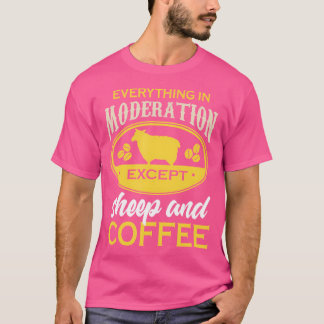 Camiseta Oveja Graciosa Café Que Dice Oveja Café Lover