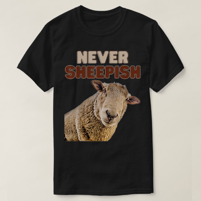 Camiseta Oveja Lover Nunca Oveja Filtro Subpintor Fu (Diseño del anverso)