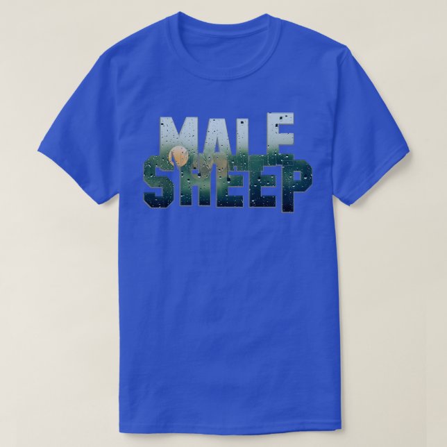 Camiseta Oveja masculina (Diseño del anverso)