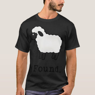 Camiseta Oveja minimalista encontrada Salmo cristiano 23 Co
