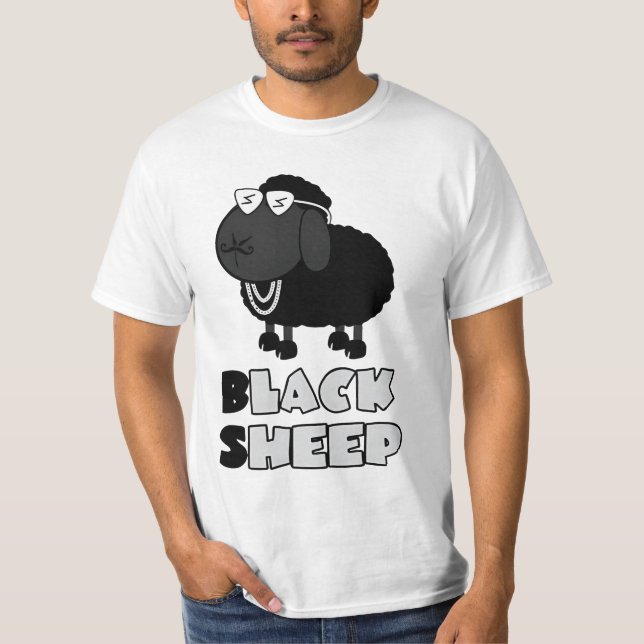 Camiseta oveja negra de la familia (Anverso)