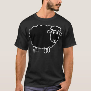 Camiseta Oveja negra, divertida, Chiste, sarcástica
