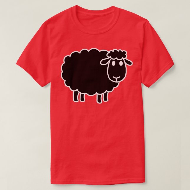 Camiseta Oveja negra graciosa Chiste sarcástico (Diseño del anverso)
