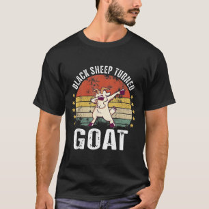 Camiseta Oveja negra se volvió humor retro de cabra diverti
