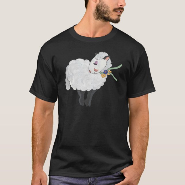 Camiseta ¡Oveja no gorda, oveja mullida! (Anverso)