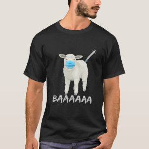 Camiseta Oveja O Oveja Anti Vacuna Y Máscara