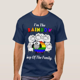 Camiseta Oveja Orgullo Arcoiris (para colores oscuros)