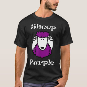 Camiseta Oveja Purple Funny Animal Rock