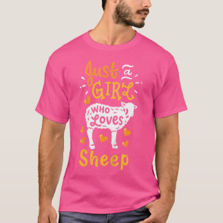 Camiseta Oveja Solamente Un Chica Que Ama A Las Ovejas Grac