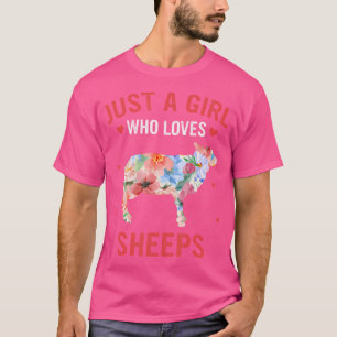 Camiseta Oveja Sólo Un Chica Que Ama A Las Ovejas