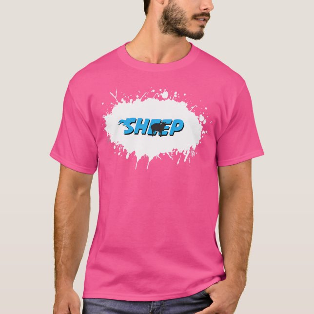 Camiseta Oveja Splash Animal Lover (Anverso)