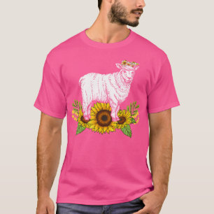Camiseta Oveja Sunflower Funny Sheep Lover