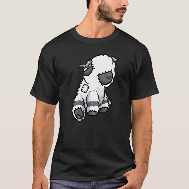 Camiseta Oveja Valais Blacknose Lechuga rellena animal 1 (Anverso)